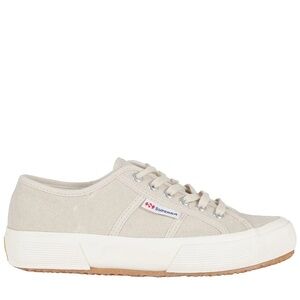Superga Women's Beige 2750 Cotu Canvas Sneakers Size 39.5